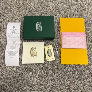 Pink “Goyard” Cardholder